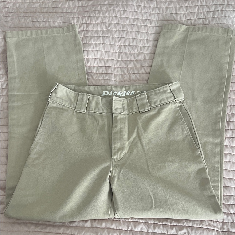 Dickies Beige Worker Crop Pants